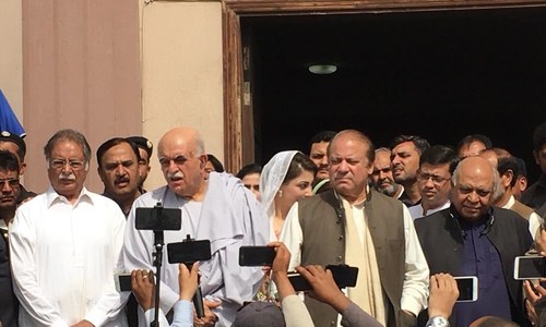 Nawaz asks CJP to 'prove by actions' that delay in elections would not be allowed Nawaz asks CJP to 'prove by actions' that delay in elections would not be allowed