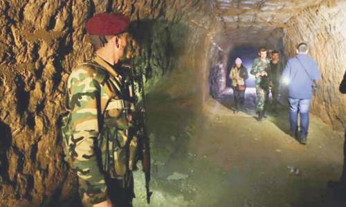 Rebels and civilians used tunnels to survive the near total destruction of Ghouta