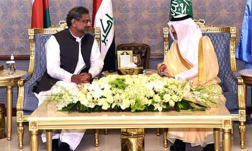 PM Abbasi in Saudi Arabia to inspect joint exercise of Islamic military alliance