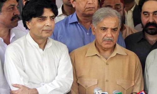 Shahbaz conveys Nisar&rsquo;s reservations to Nawaz