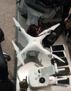 Photo of the damaged drones, other confiscated items. — Photo courtesy ASF