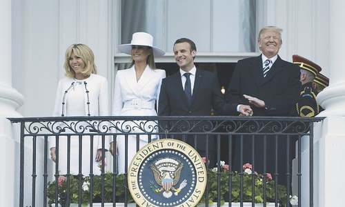 Trump softens stance on Iran nuclear deal after meeting Macron