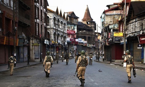 Two Indian security men, &lsquo;militant&rsquo; killed in India-held Kashmir