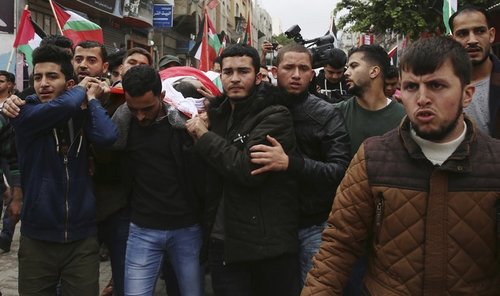 Palestinians bury Gaza journalist, the second killed by Israeli fire this month
