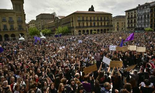 Thousands protest in Spain over gang rape acquittal