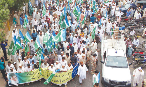 JI observes black day over Afghanistan, Kashmir, Palestine