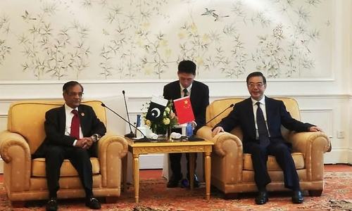 CJP Nisar meets Chinese counterpart in Beijing