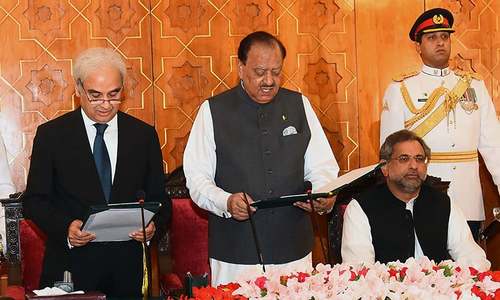 Justice Nasirul Mulk takes oath as caretaker PM