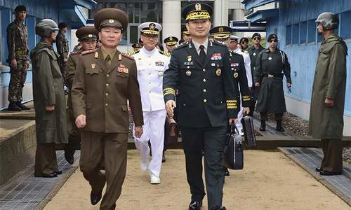 North, South Korea hold military talks amid US plan to stop drills