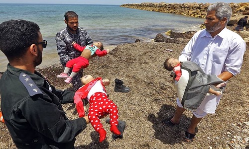 Three babies dead, 100 missing in migrant shipwreck off Libya