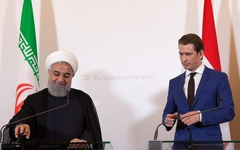 Rouhani in Vienna to shore up nuclear deal, dogged by diplomat&rsquo;s arrest
