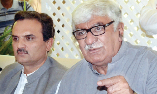 Deteriorating law, order worries Asfandyar