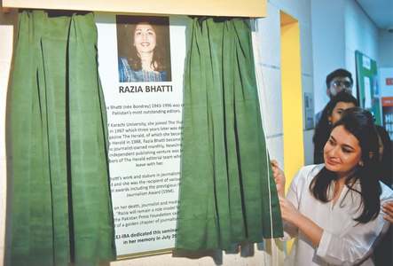 Razia Bhatti&rsquo;s services to journalism celebrated