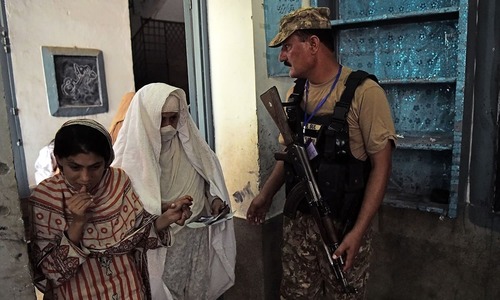 Women herded to polling station to meet condition of election law