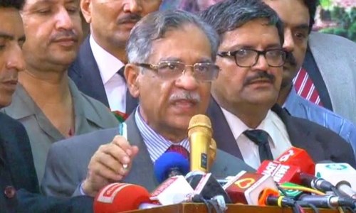CJP says burning schools in Diamer was a 'conspiracy' against his dams initiative