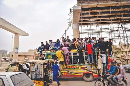 No relief in sight for commuters as work on Green, Edhi lines runs at a slow pace