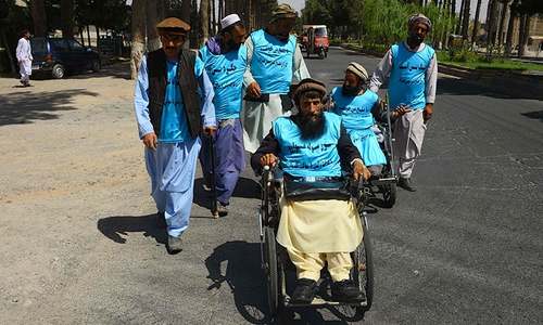 Afghan amputee marchers embark on gruelling peace trek