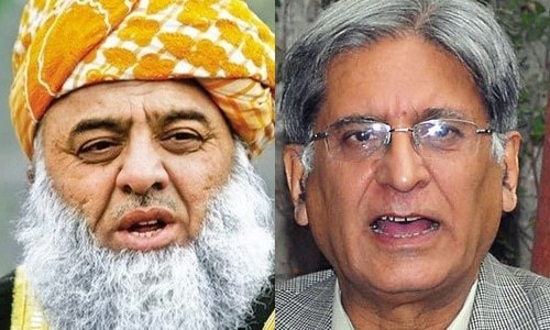 Aitzaz, Fazl emerge as opposition's nominees for president after consensus eludes alliance