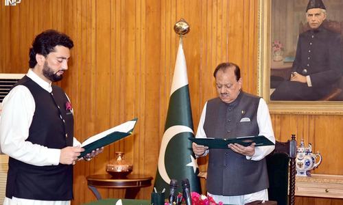 Shehryar sworn in as minister of state for interior