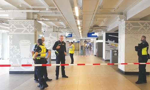 Panic in Amsterdam station after double stabbing