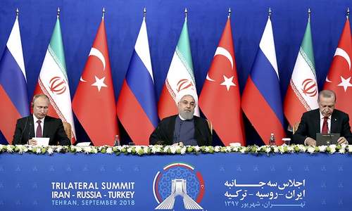 Iran, Russia, Turkey presidents meet in high-stakes summit