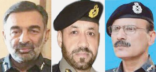 Police chiefs of Punjab, Sindh and KP transferred in shuffle Police chiefs of Punjab, Sindh and KP transferred in shuffle