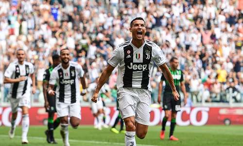 Ronaldo gets off the mark for Juventus against Sassuolo