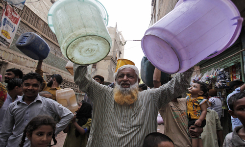 Karachi, where 40-50% water is lost through leakages, is running dry