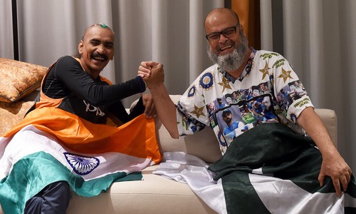 Cricket 'has no boundaries' for India-Pakistan superfan friends
