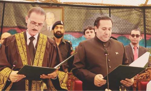 Maqpoon sworn in as Gilgit-Baltistan governor Maqpoon sworn in as Gilgit-Baltistan governor