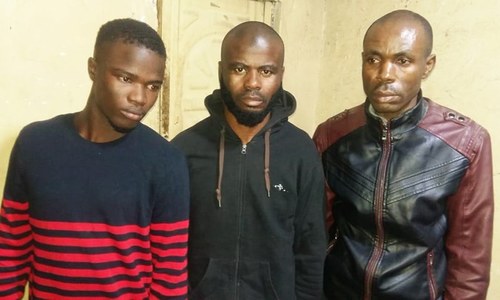 Rs8.5 million worth of drugs seized from three Nigerians in Islamabad Rs8.5 million worth of drugs seized from three Nigerians in Islamabad