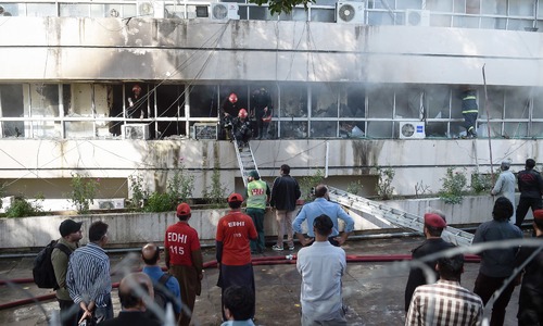 Islamabad Press Information Dept building fire put out after two hours Islamabad Press Information Dept building fire put out after two hours