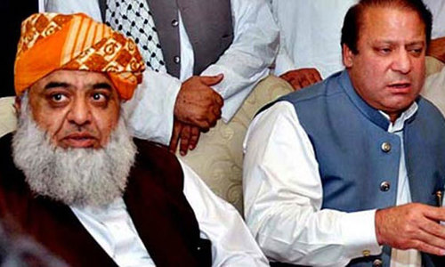 JUI-F chief fails to convince Nawaz to attend opposition APC JUI-F chief fails to convince Nawaz to attend opposition APC