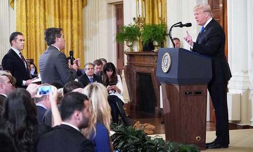 CNN sues White House over barring of reporter