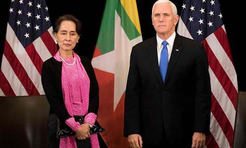Pence says Myanmar's handling of Rohingya 'without excuse' Pence says Myanmar's handling of Rohingya 'without excuse'