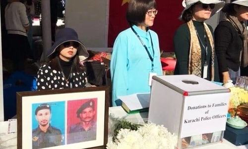 People in China collect donations for family of martyred Karachi policemen People in China collect donations for family of martyred Karachi policemen