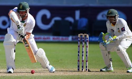 Pakistani cricketers made to toil by South African young guns