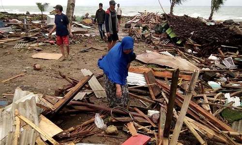 Tsunami set off by volcanic eruption claims 222 lives in Indonesia