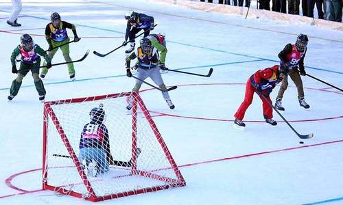 Pakistan's first ever ice hockey match played in Gilgit-Baltistan