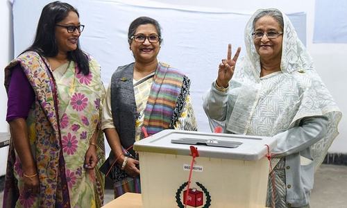 Bangladesh's Sheikh Hasina set for landslide win as opposition demands new vote Bangladesh's Sheikh Hasina set for landslide win as opposition demands new vote