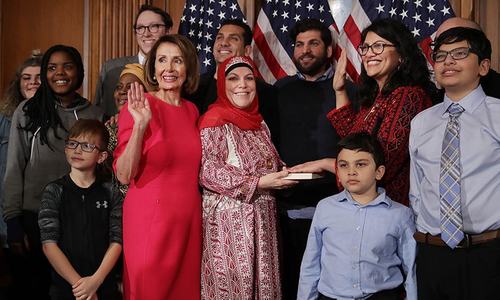 First Muslim women elected to US Congress take oath on holy Quran
