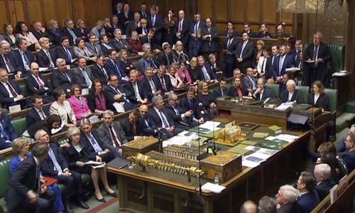 UK parliament deals historic defeat to PM May's Brexit deal