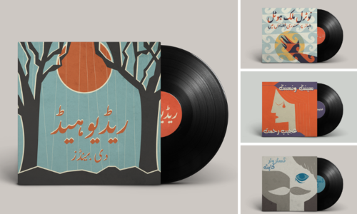 As a love letter to my past, I recreated iconic vinyl album covers in Urdu