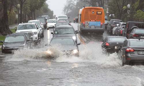 Powerful storm hits California, floods highways