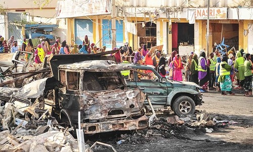Powerful explosion in busy market in Somali capital: police Powerful explosion in busy market in Somali capital: police