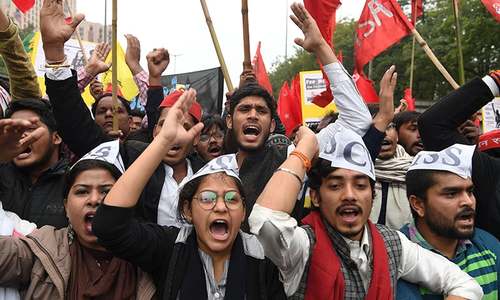 Jobless youth march to protest Indian 'unemployment crisis'
