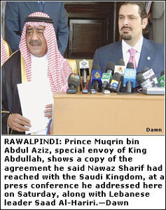 Saudi prince, Saad Hariri urge Nawaz to keep his promise Saudi prince, Saad Hariri urge Nawaz to keep his promise