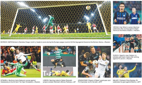 Arsenal stunned by BATE as Chelsea edge out Malmo in Europa League Arsenal stunned by BATE as Chelsea edge out Malmo in Europa League