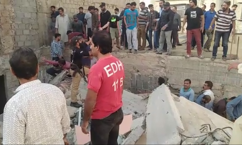 3 dead after three-storey building collapses in Karachi; operation underway