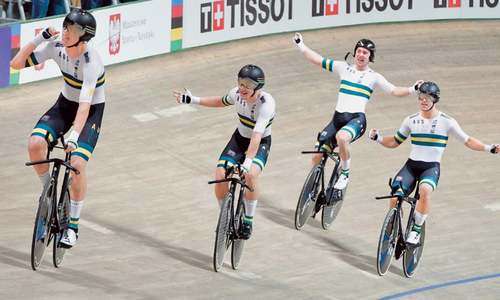 Australia break world record to win men’s team pursuit gold Australia break world record to win men’s team pursuit gold